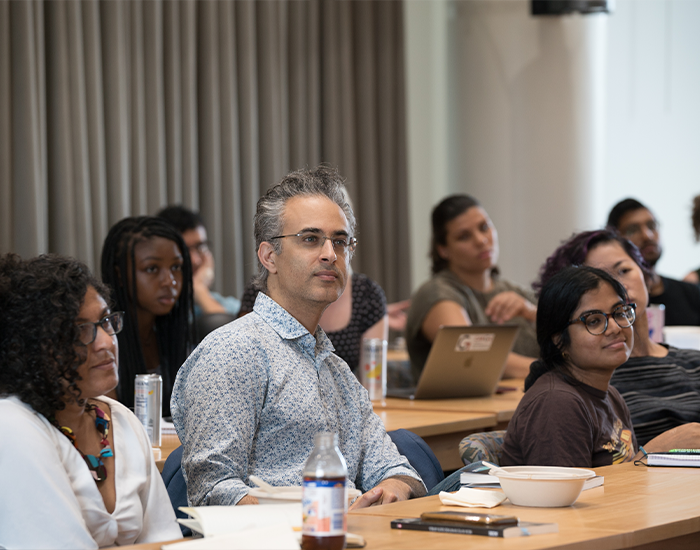 CARGC members listening to lecture