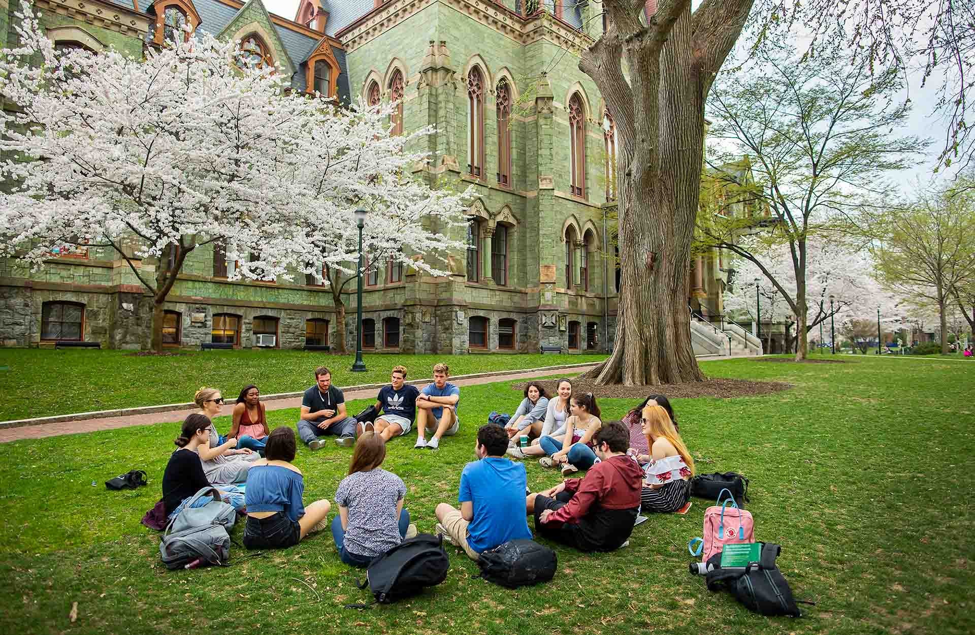 penn students credit Eric Sucar, University of Pennsylvania 1920x1250 CROP.jpg Penn students gather on lawn in front of College Hall, photo credit Eric Sucar / University of Pennsylvania