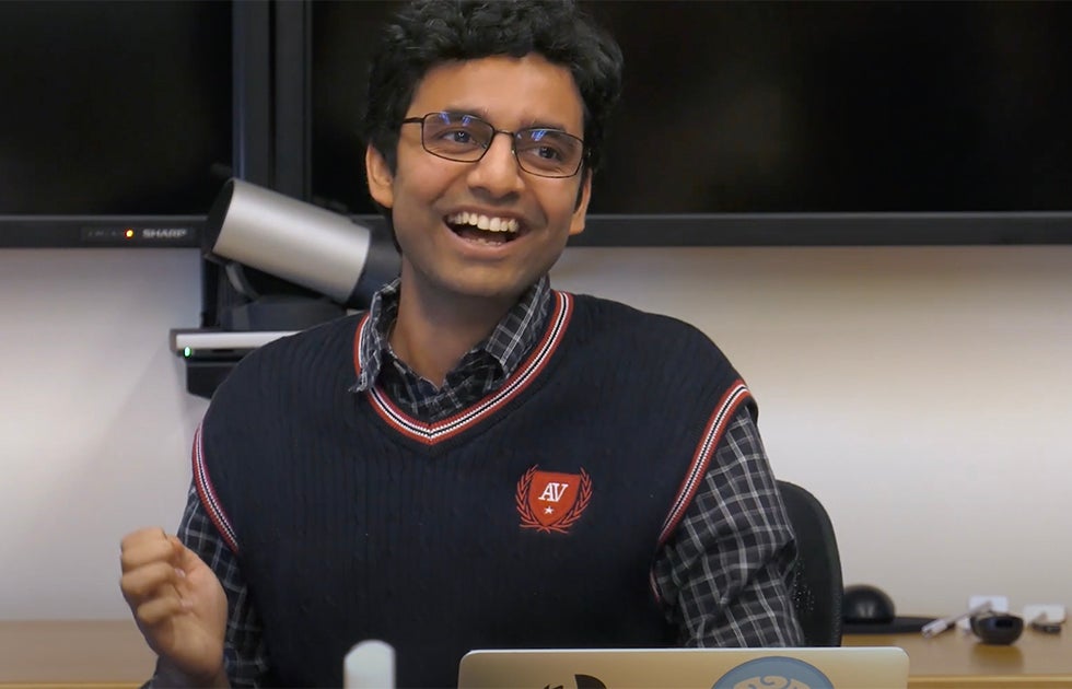 Prateekshit Pandey laughing