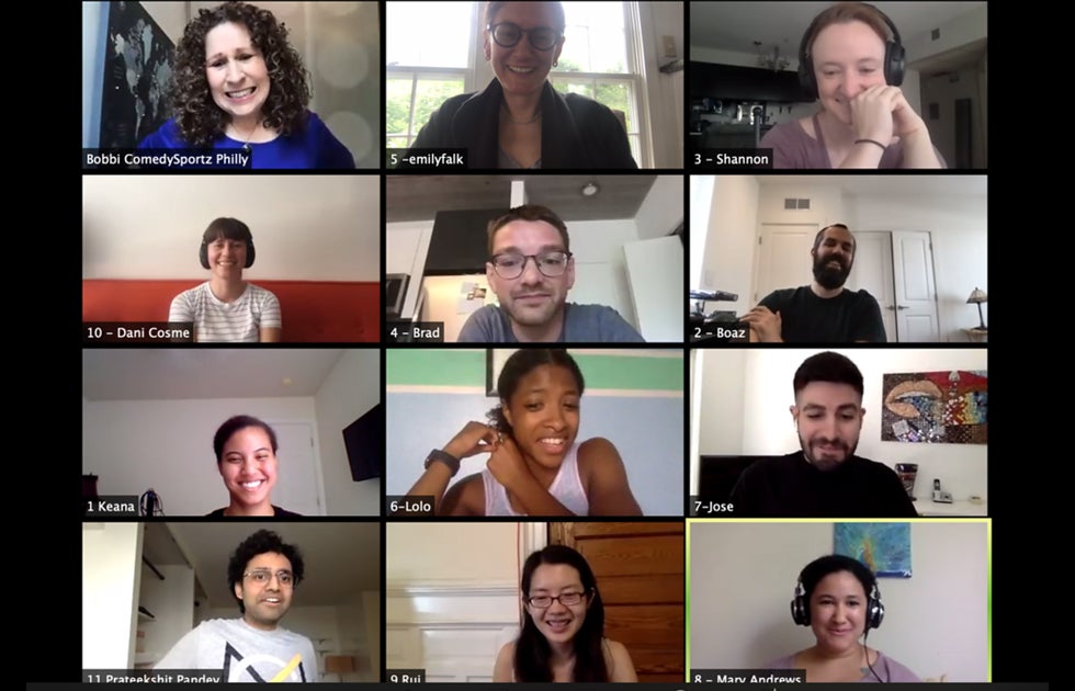 screenshot of Zoom call