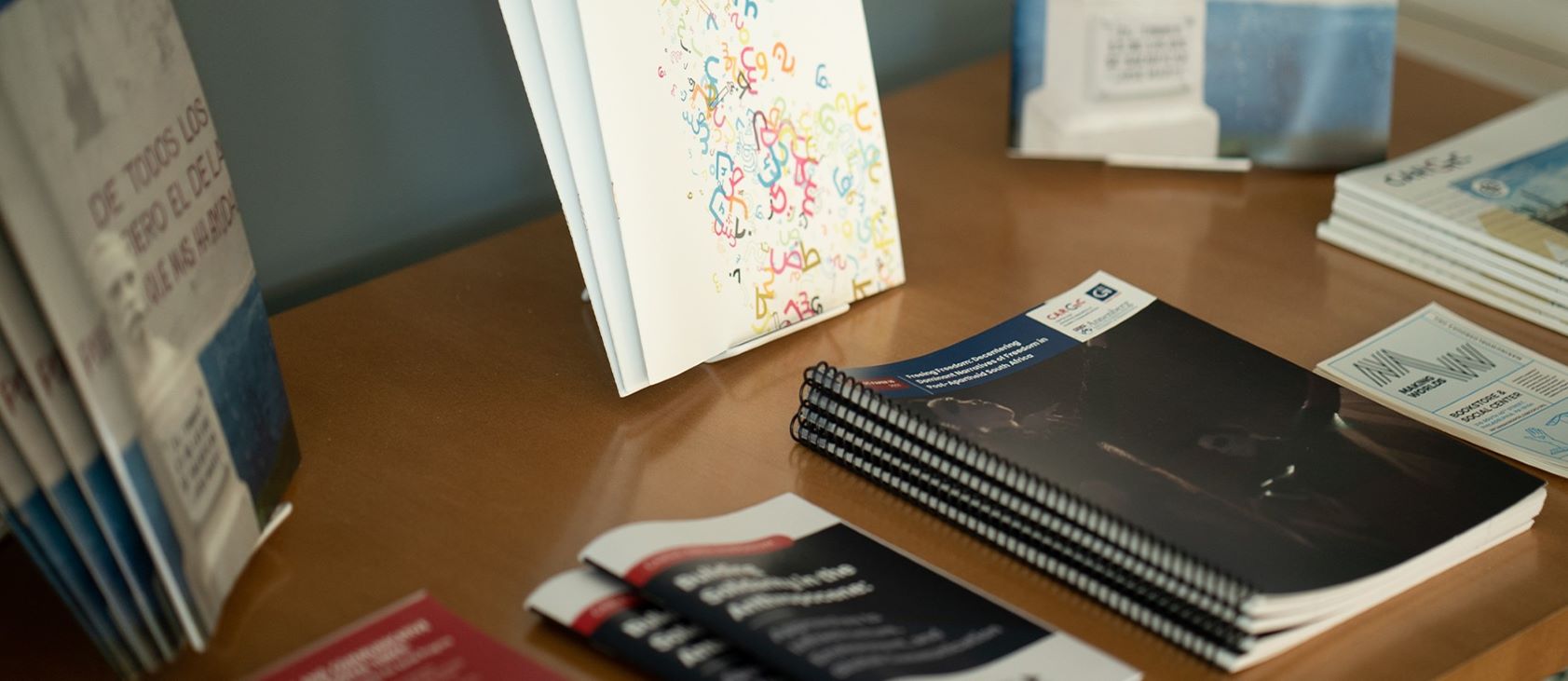 Publications on display at the CARGC office