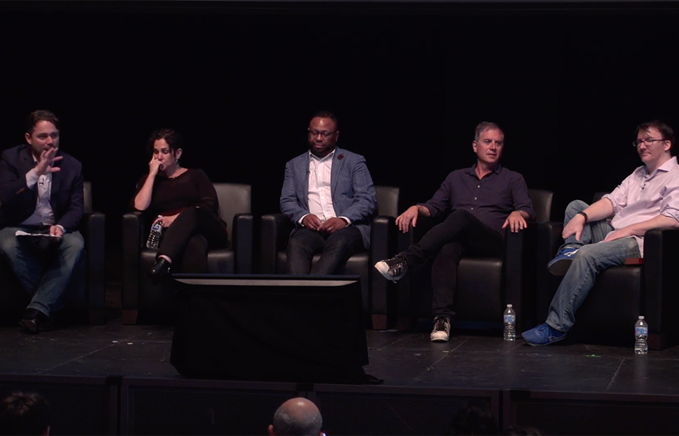 Panelists at NYC Media Lab Summit '19 Innovation Panel.