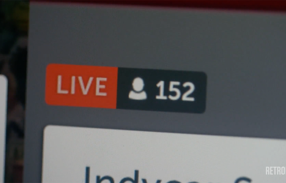 Live count of online webcast attendees