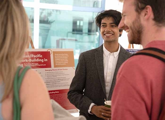 Student Poster Presentations 700 x 550.jpg Sudeep Bhargava at the student poster presentations 2022