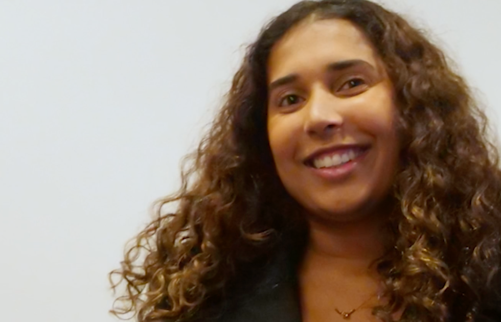 Picture of women in front of white background