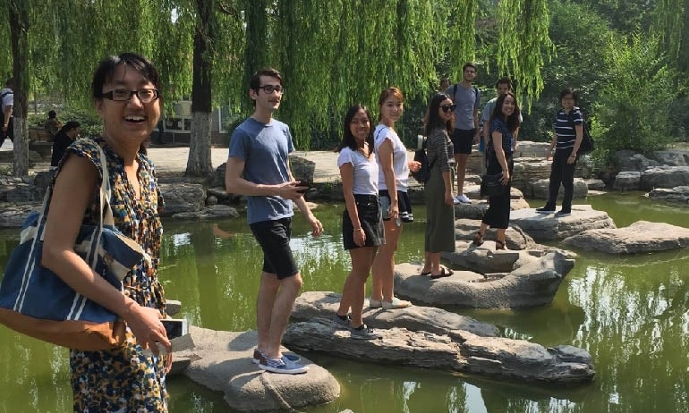 PMSC students at the Beijing Sculpture Park