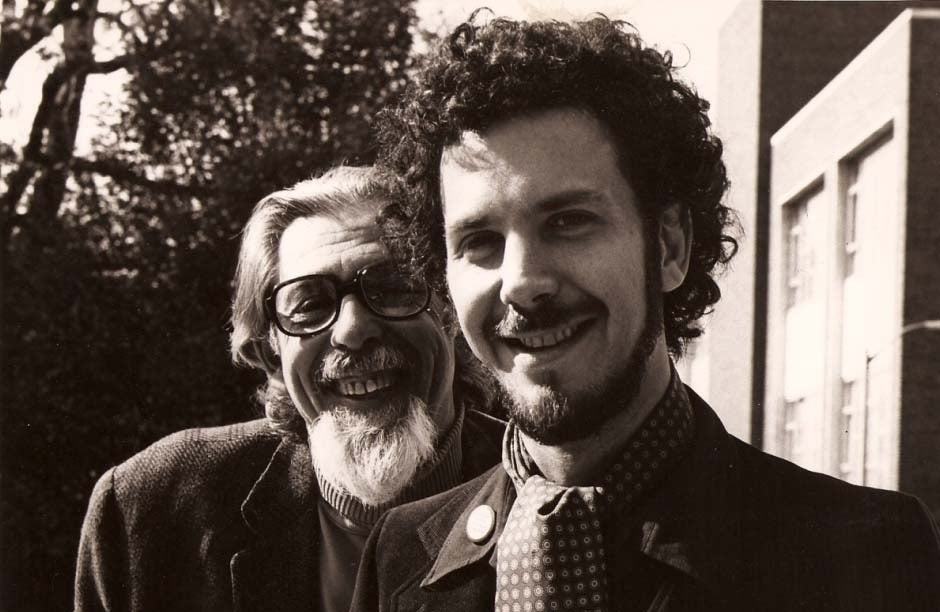 Photo of Sol Worth and Larry Gross, circa 1974