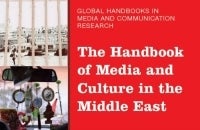 Section of the book cover for "Handbook of Media and Culture in the Middle East"