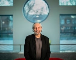 Michael Delli Carpini.jpg Michael Delli Carpini standing in the Annenberg plaza lobby