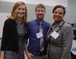 alumni-group.jpg Kim Woolf, Bruce Hardy, and Robin Stevens