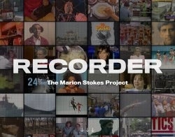 Recorder.jpg "Recorder: The Marion Stokes Project" with collage of TV screens behind showing many historic events.