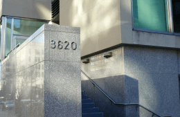 view of 3620 numbers on Walnut Street side of Annenberg School building