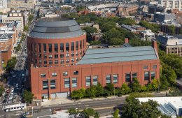 Aerial view of Huntsman Hall at the Wharton School at Penn, photo credit University of Pennsylvania