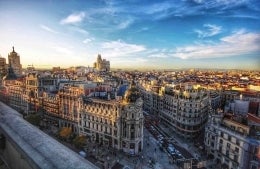 Photo of aerial view of Madrid, Spain, photo credit Jorge Fernández Salas / Unsplash