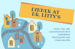 Digital invitation to"Dinner at Dr. Litty's"