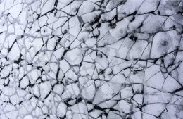 Abstract photo of cracked ice
