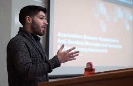 Portrait of Presenter in class