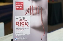 Photo of "What Is Media At Risk" poster