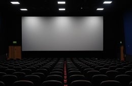 Photo of empty movie theater; photo credit: Geoffrey Moffett / Unsplash