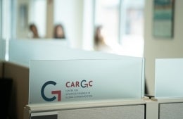 Photo of an office cubicle at CARGC