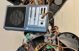 A pile of outdated electronics