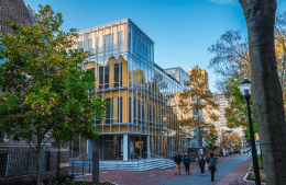 The exterior of the Annenberg Public Policy Center building