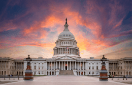 United States Capitol Building at sunrise