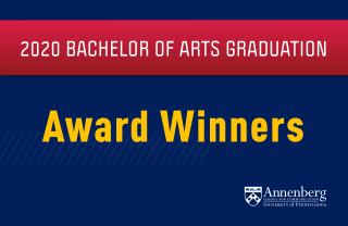 2020 Bachelor of Arts Graduation Award Winners
