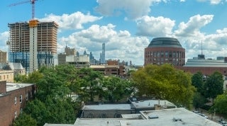 View of campus from CARGC office window