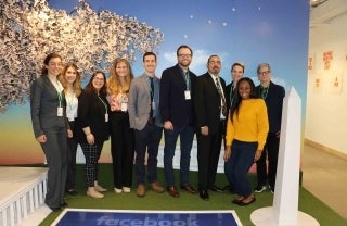 A31A3377 1920x1250 CROP smaller image size.jpg Kathleen Hall Jamieson with doctoral students in Washington D.C.