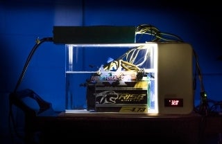 Photo of an Antminer S7, a type of application-specific integrated circuit