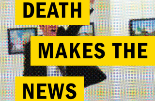 Cover of Fishman's book, Death Makes the News