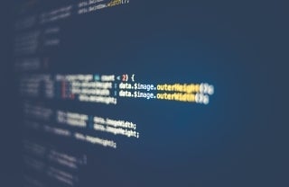 photo of coding on a computer screen; photo credit: Markus Spiske / Unsplash