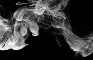 Smoke blowing against solid background, photo credit Pascal Meier / Unsplash