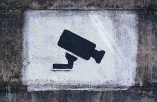 surveillance camera icon; photo credit: Tobias Tullius / Unsplash