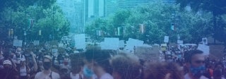 View of protestors in streets of Philadelphia, photo credit Chris Henry / Unsplash