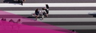 directly above view of people walking on a pedestrian crossing, photo credit Ryoji Iwata / Unsplash