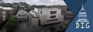 Photo of Annenberg building taken from the top of the hotel across the street
