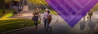 People walking down a pathway on the on the Penn campus 