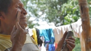 Still from Juan Castrillón's film, Kiraiñia