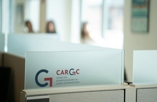 Photo of an office cubicle at CARGC