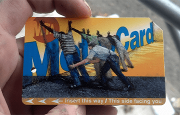 Metro card with stop and frisk illustration