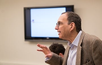 Joseph Turow speaking to a class
