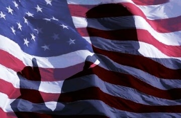 Trump and Flag