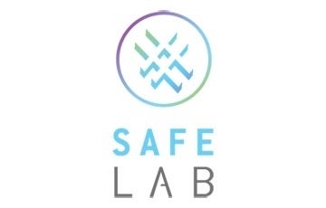 Safelab Logo 360 x 230.jpg SAFELab logo with words and a blue stylized hashtag with a green, blue, and purple circle around it