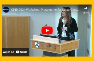 Talk by Katya Ognyanova at CIND 2024 Workshop