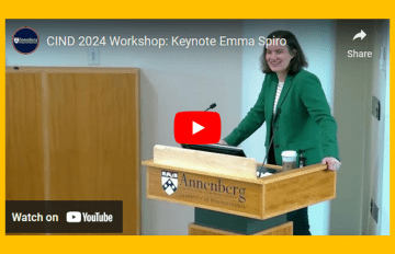 Keynote by Emma Spiro at CIND 2024 Workshop