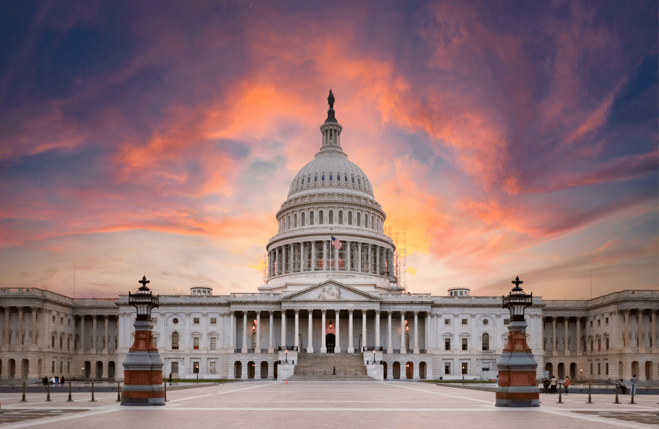 United States Capitol Building at sunrise