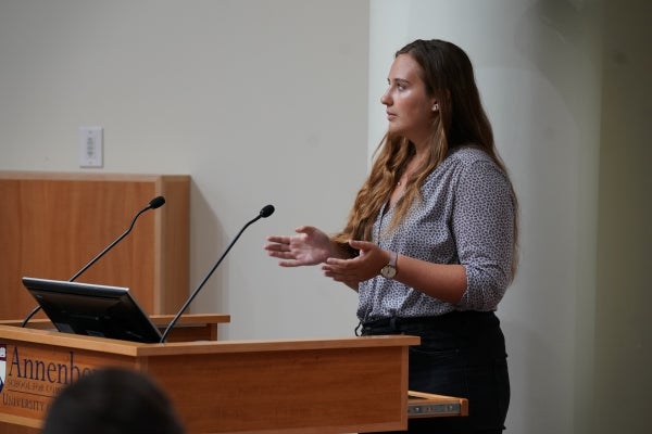 Marlene Compton presenting