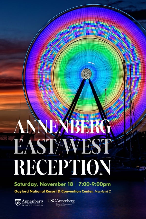 Annenberg East/West Reception poster